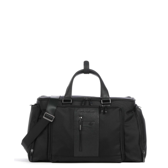 Сумка дорожная PIQUADRO BRIEF2 BV6305BR2/N с отделением для ноутбука черная нейлон/натуральная кожа