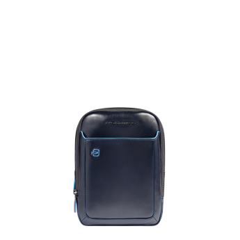 Сумка кросс-боди мужская PIQUADRO BLUE SQUARE CA6811B2/BLU2 синяя кожа